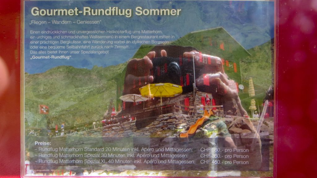 Reklam för gourmetflygning