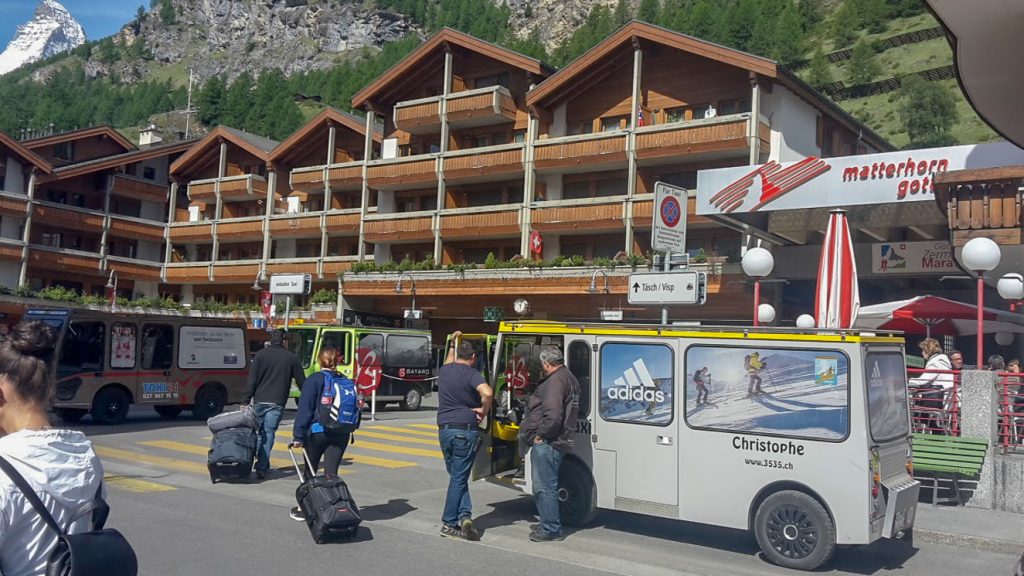Elbilar i Zermatt