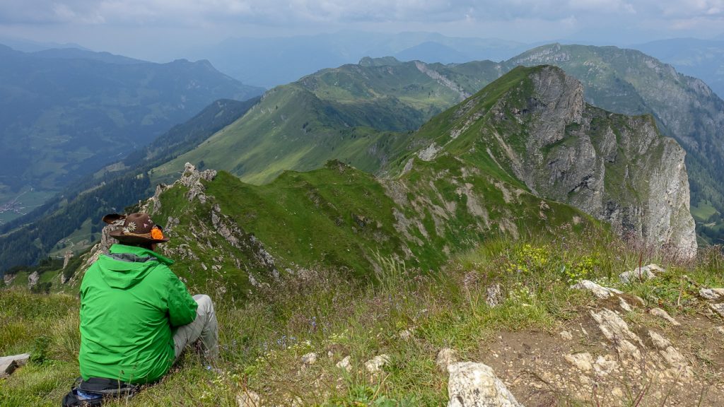 Paus på toppen av Schuflicker