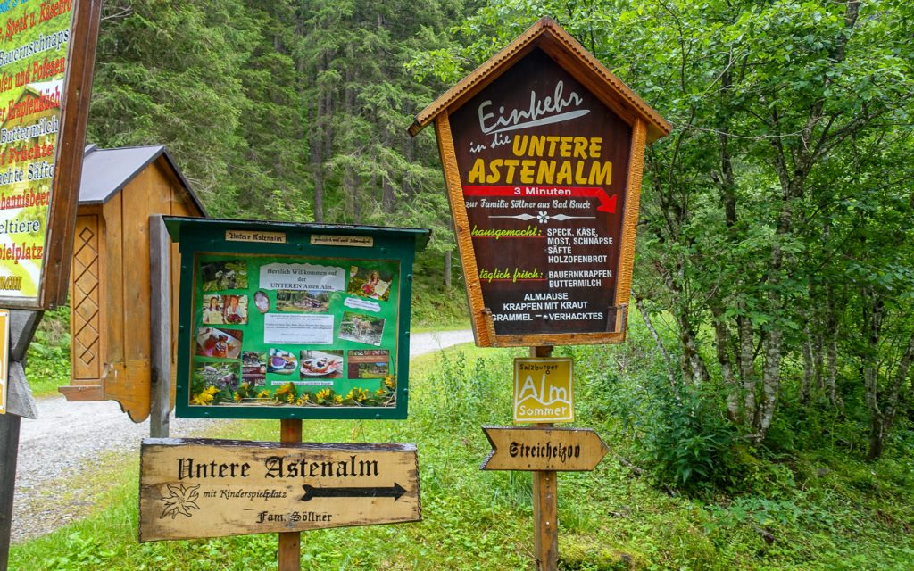 Skyltar till Asteralmen