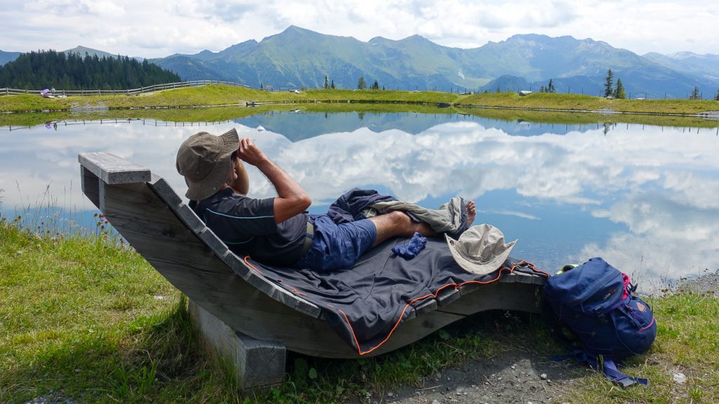 Spanar efter gam vid Hochalm