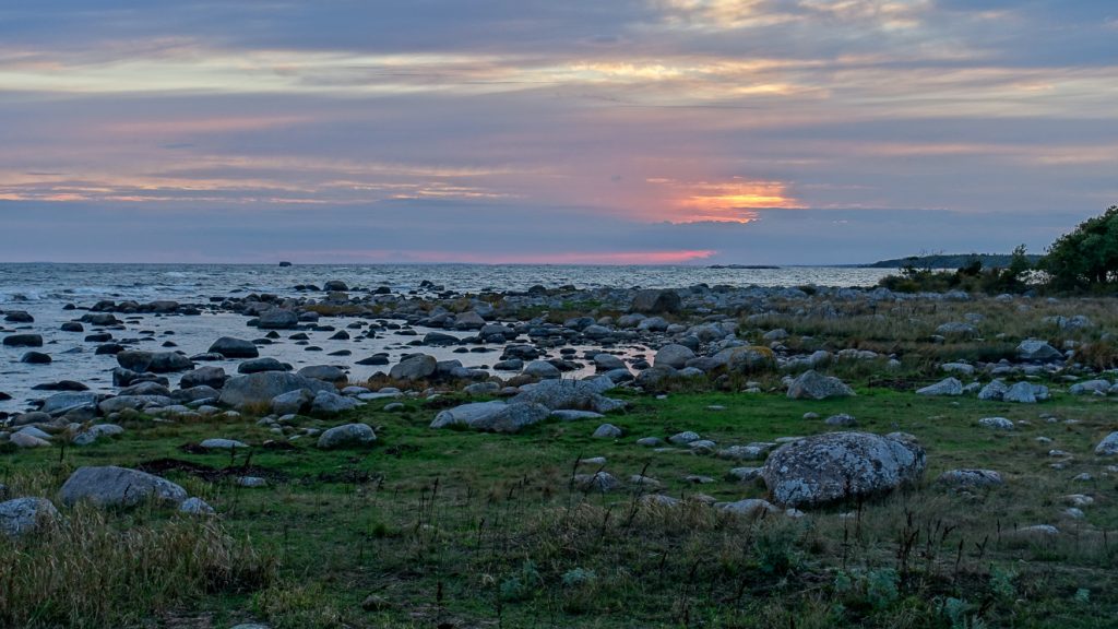 Solnedgång vid Lindö udde