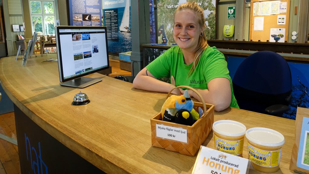 Linnea på Naturum i Ronneby