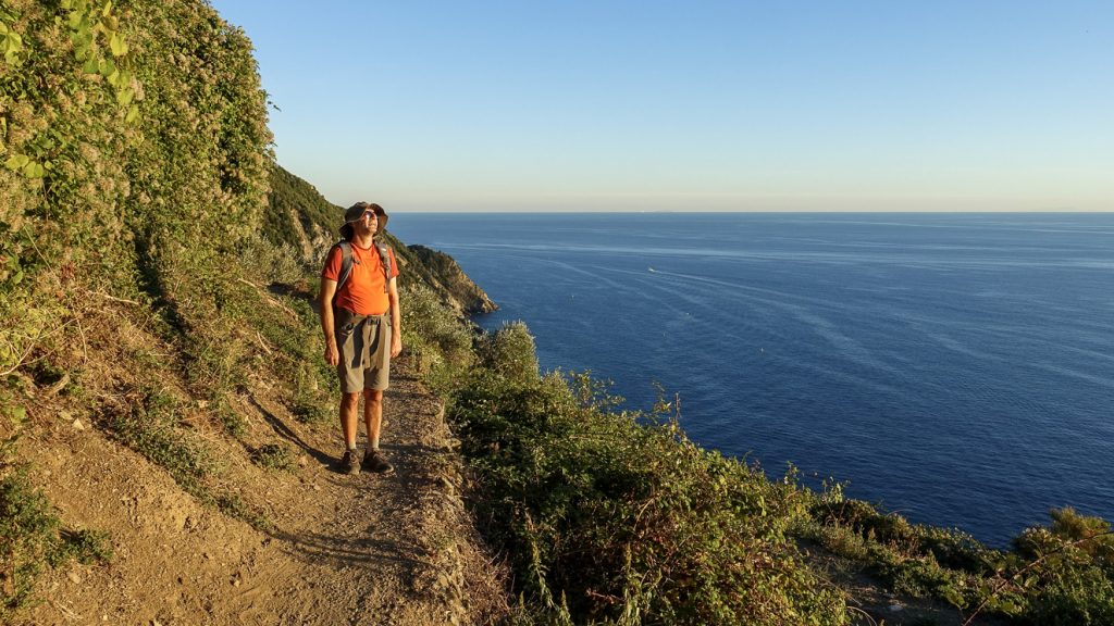 Eyal vandrar i Cinque Terre