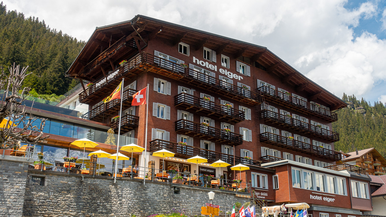 Hotell Eiger i Mürren.